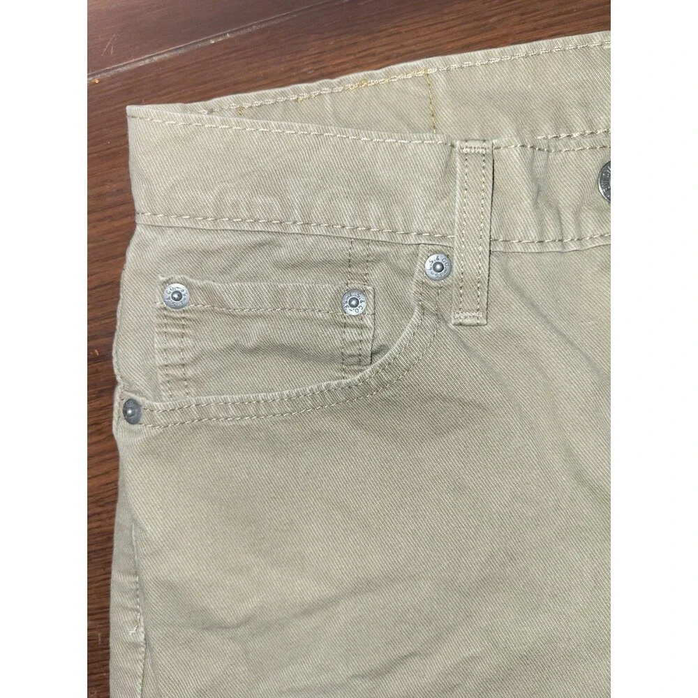 Levis 512 Mens Slim Taper Khaki Tan White Tab Stretch Jeans 29x30